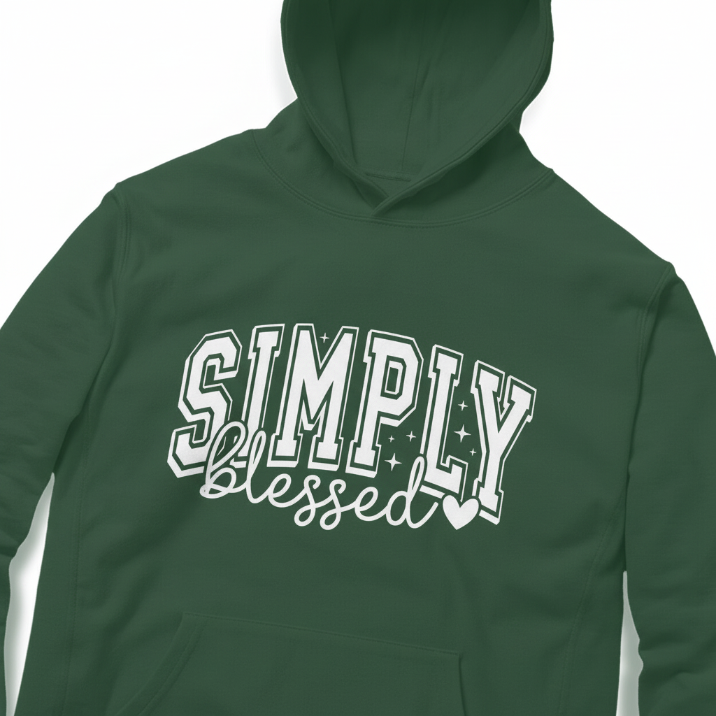 Green Hoodie - Closeup