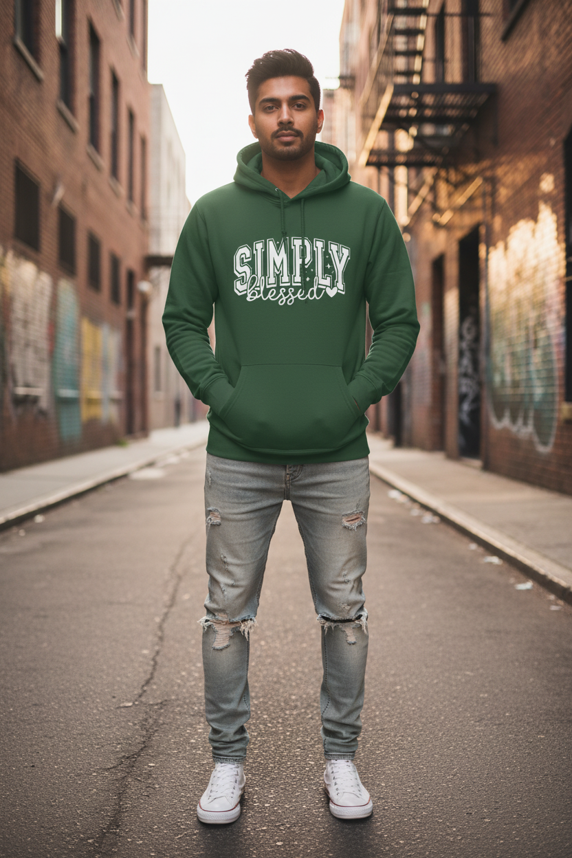 Green Hoodie - Front