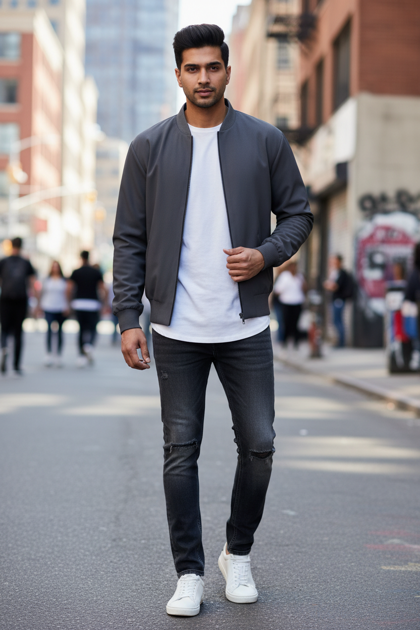 Grey Bomber - Front
