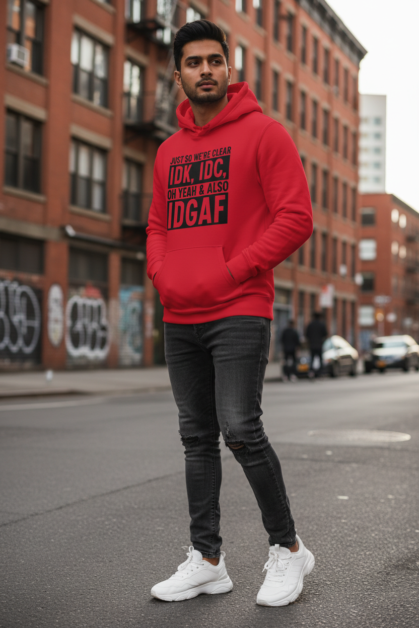 Red Hoodie - 3/4